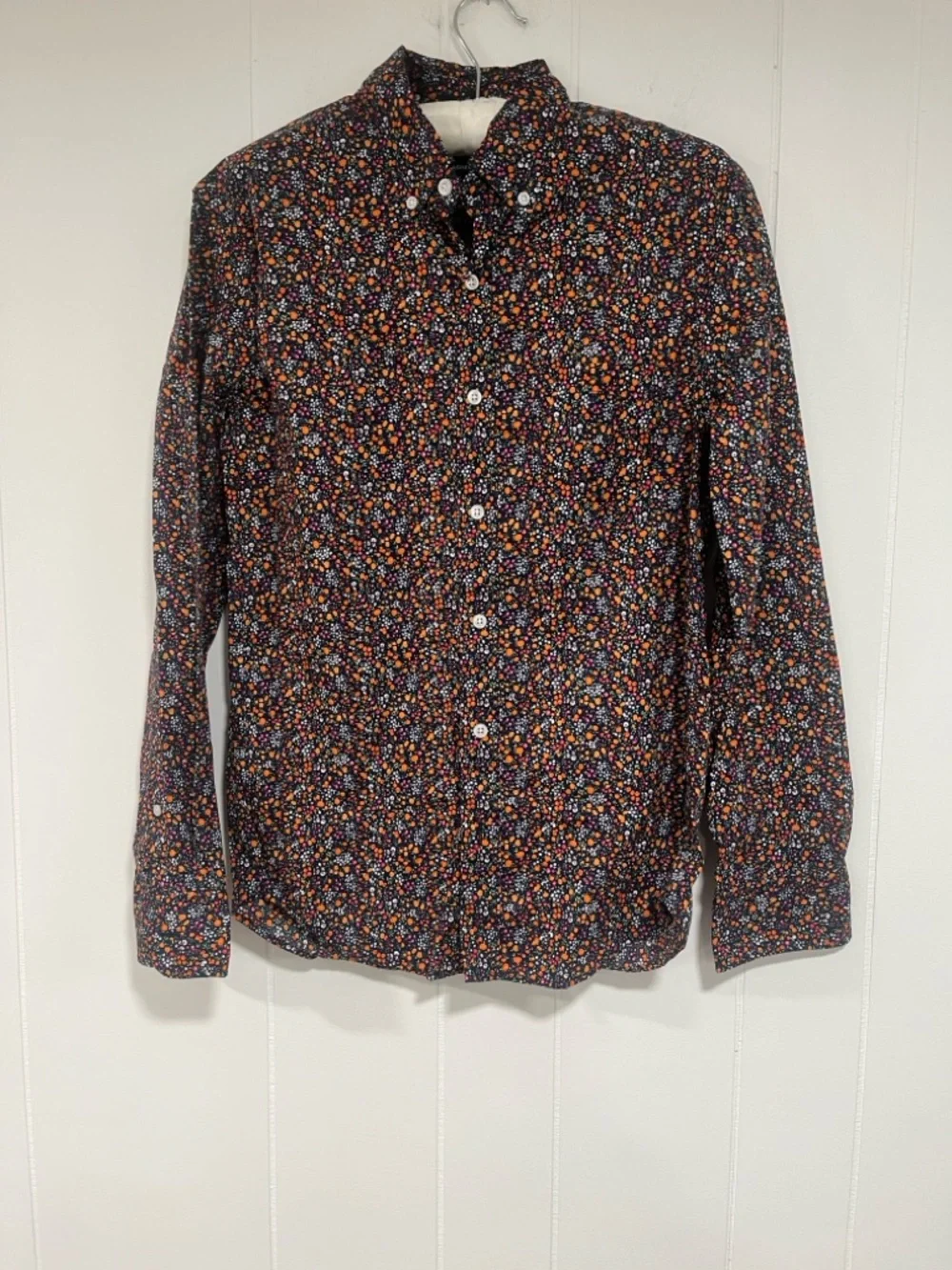 JCREW slim untucked‎ flex washed floral button up - S